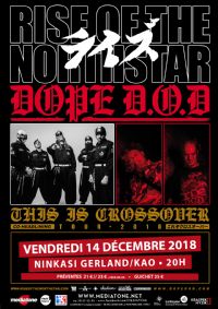Rise of the Northstar + Dope D.O.D au Ninkasi Kao. Le vendredi 14 décembre 2018 à Lyon. Rhone.  20H00